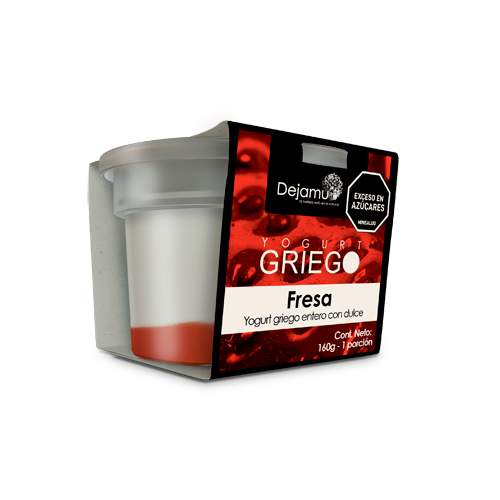 Yogurt griego con dulce