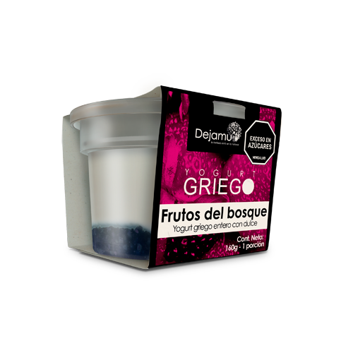 Yogurt griego con dulce