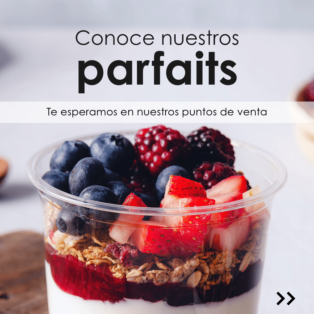 Conoce nuestros parfaits. Instagram - DEJAMU