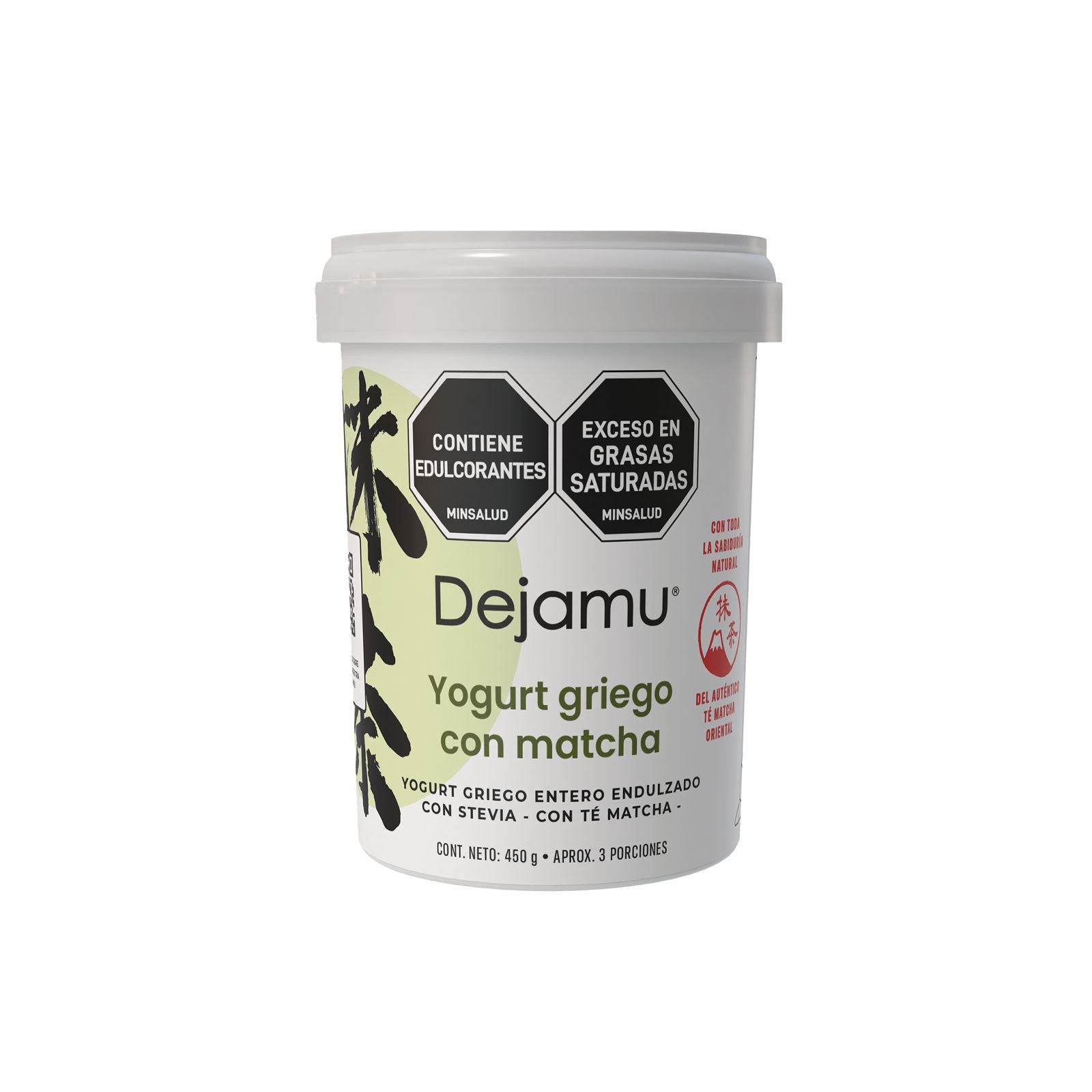 Yogurt griego con matcha