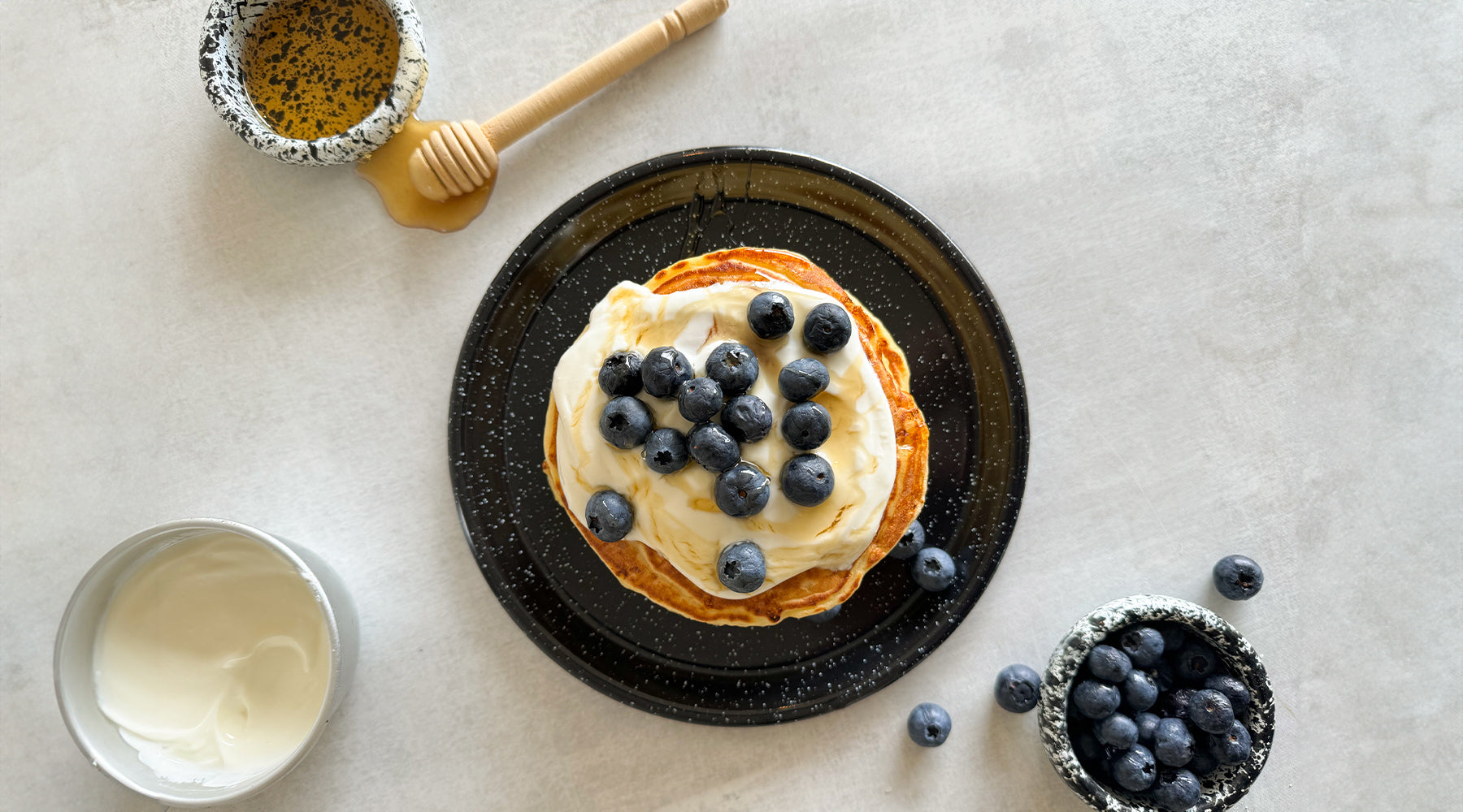 Pancakes de queso cottage