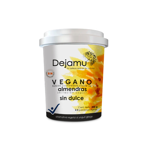 Alternativa vegetal al yogurt a base de almendras